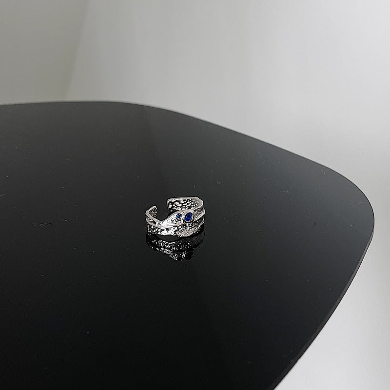 S925 Silver Fashion Temperament Mottled Zirconium Diamond Personality Ring