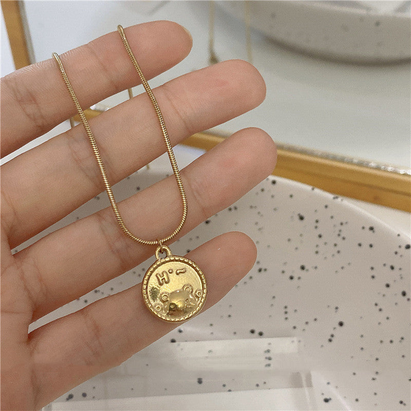 Retro Star Titanium Steel Necklace Metallic Wind