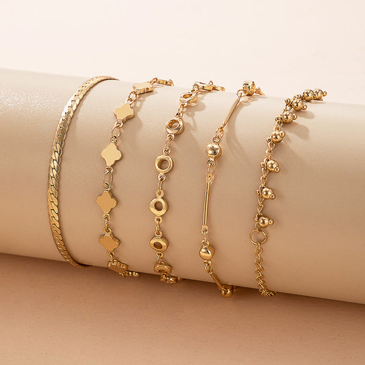 Vintage Multi-Layer Geometric Fringe Bracelet