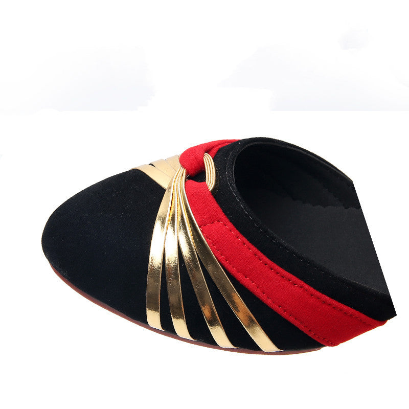 Latin Dance Shoes Female Middle And Soft Bottom Four Seasons