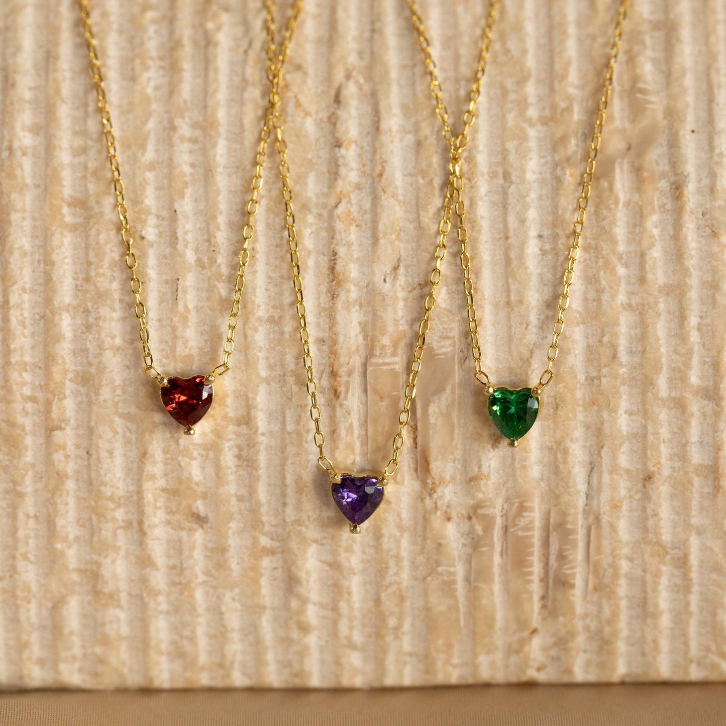 Titanium Steel High Color Retention Twelve Birthstone Necklace