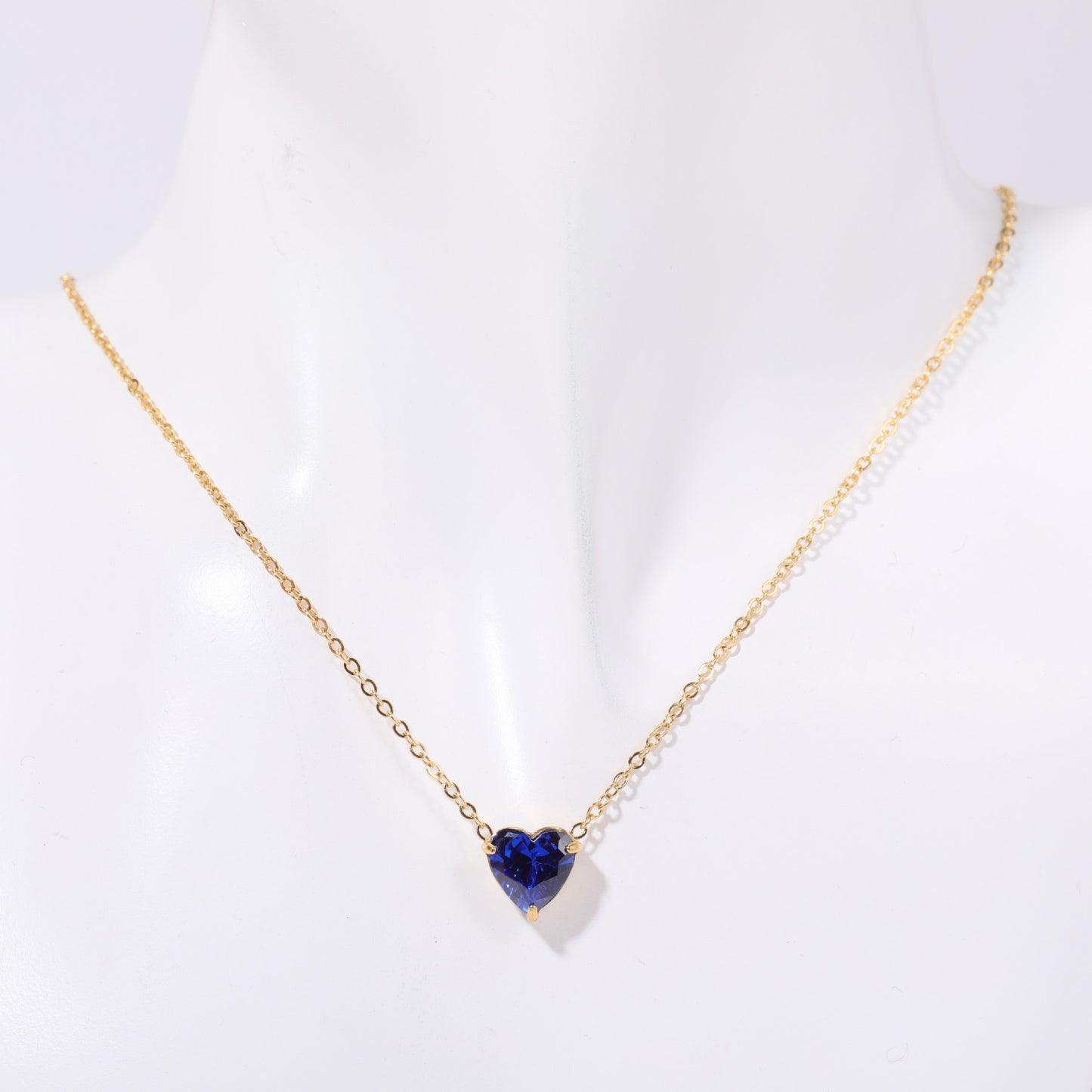 Titanium Steel High Color Retention Twelve Birthstone Necklace