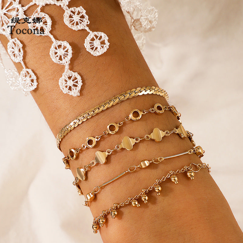 Vintage Multi-Layer Geometric Fringe Bracelet