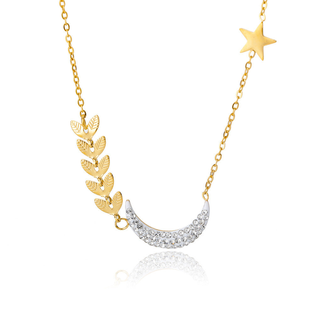 New Fashion Heart Shaped Pendant Titanium Steel Necklace