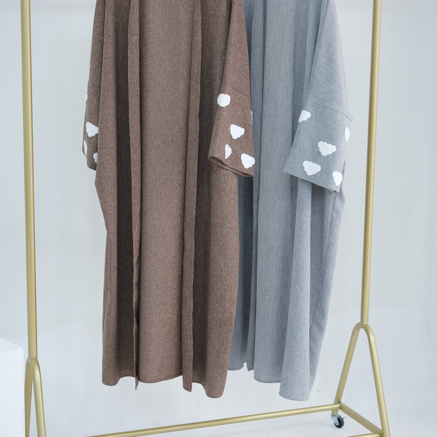 Fashion Cloud Embroidery DUBAI Turkish Elegant Cardigan Robe