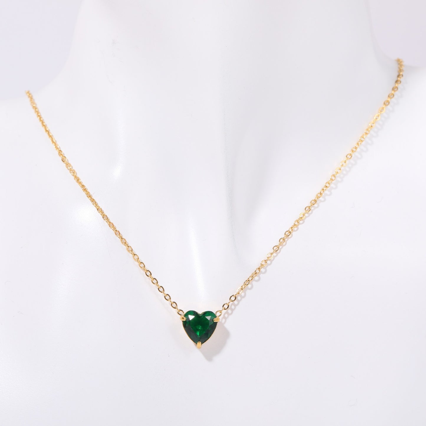 Titanium Steel High Color Retention Twelve Birthstone Necklace