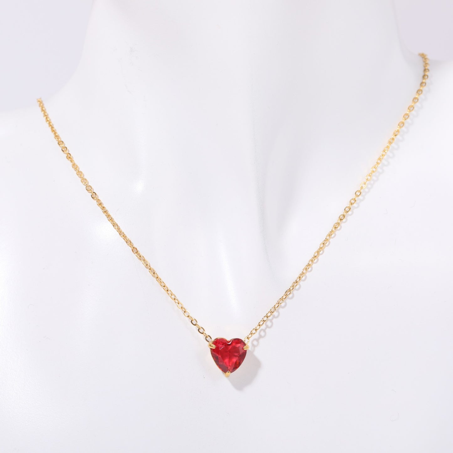 Titanium Steel High Color Retention Twelve Birthstone Necklace